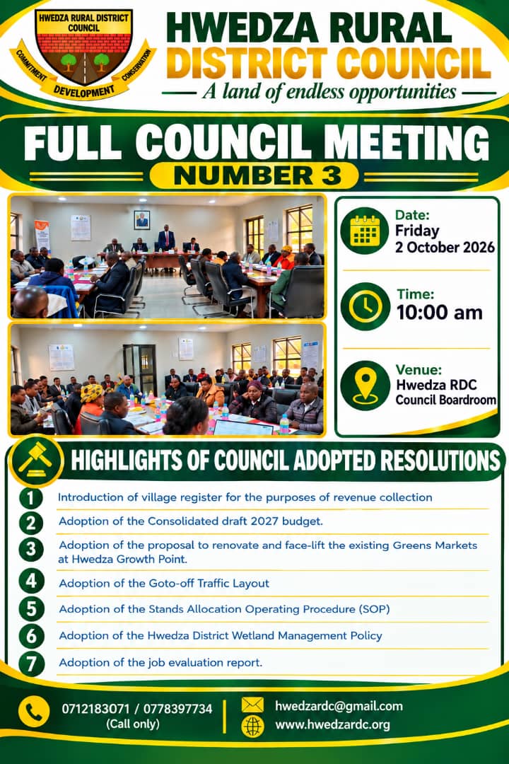 Full Council Meeting Number 3 flier